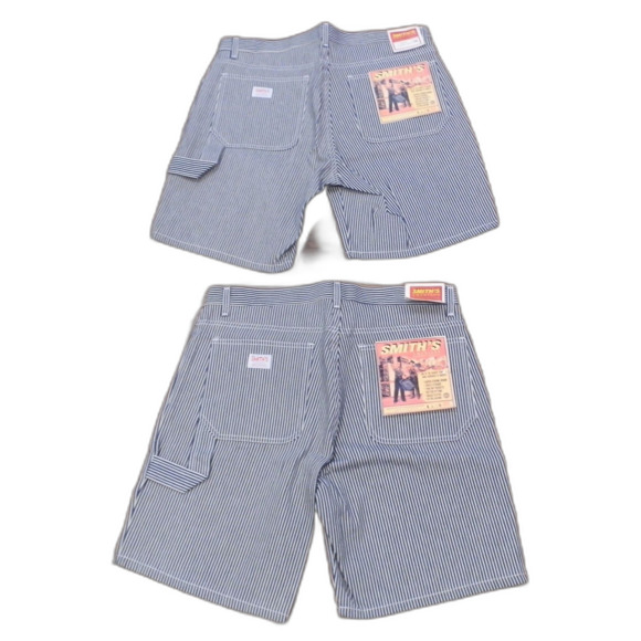 Vintage Smith's American Workwear Sanforized Striped Shorts Size 34 Set of 2 NWT - Picture 2 of 3